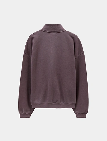Халф-зип MKI MIYUKI ZOKU Uniform Quarter Zip Pigment Raisin