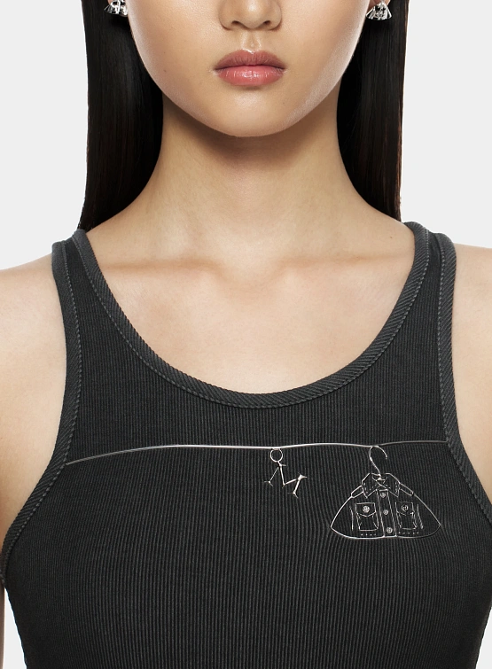 Женское платье MARRKNULL Hanger Tank Black