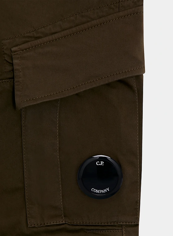 Брюки C.P. Company Stretch Sateen Cargo Lens Ivy Green