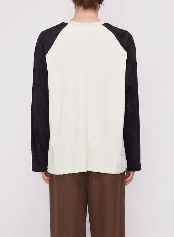 Лонгслив Song for the Mute''25.2 Sunflower'' Towel Raglan White