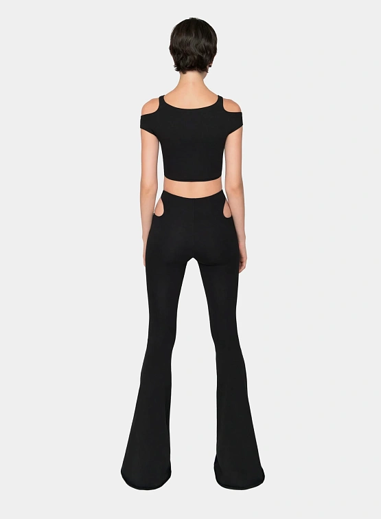 Женский топ XSAI Holey Top Dusty Black