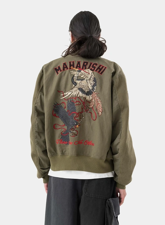 Бомбер MAHARISHI 6101 Crow & Heron M42 Flight Olive