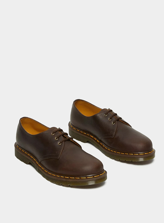 Полуботинки Dr. Martens 1461 Crazy Horse Leather Oxford Brown