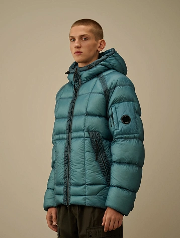 Пуховик C.P. Company D.D. Shell Hooded Aegean Blue