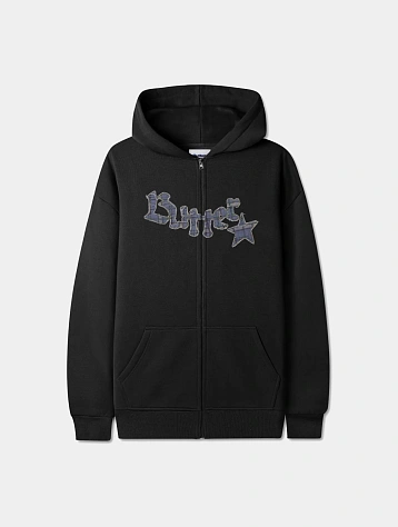 Зип-Худи Butter Goods Edge Applique Zip-Thru Black