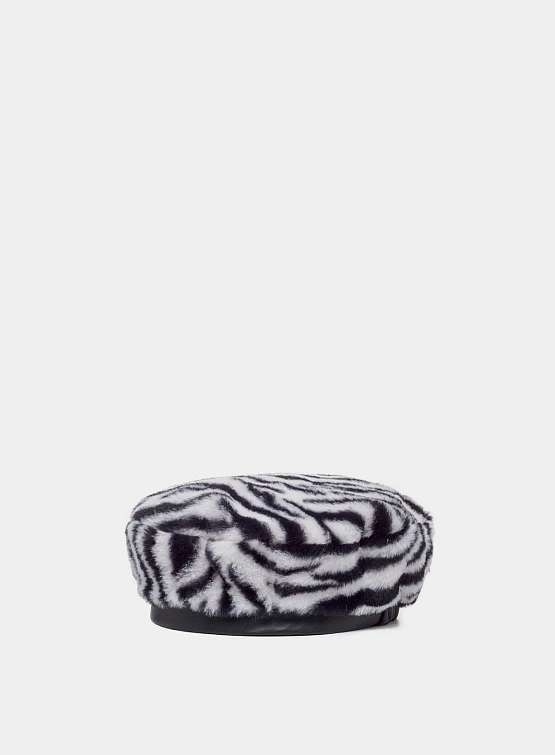 Берет Kangol Faux Fur Beret White Zebra