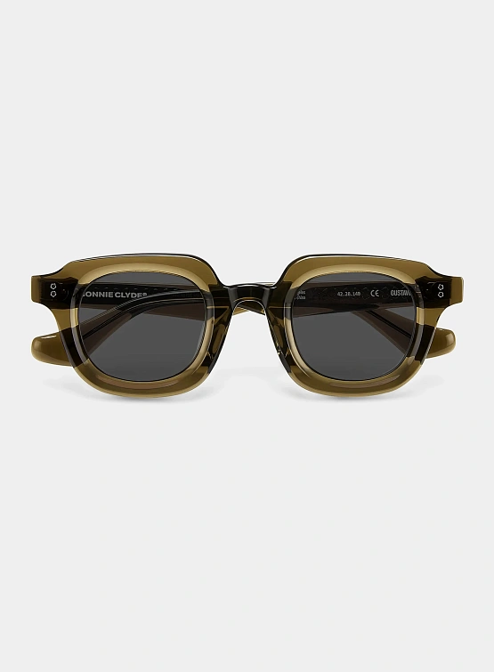 Очки Bonnie Clyde Gustave Dark Green & Black Lens