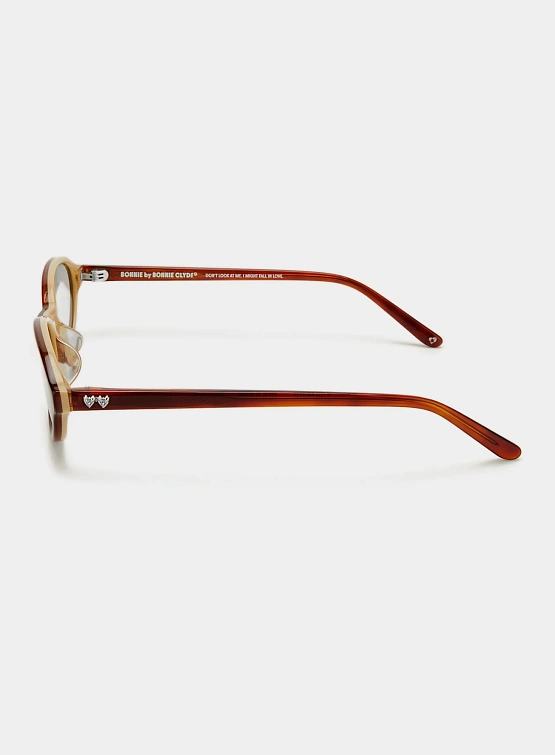 Очки Bonnie Clyde Baby Layered Brown Tortoise & Clear Lens