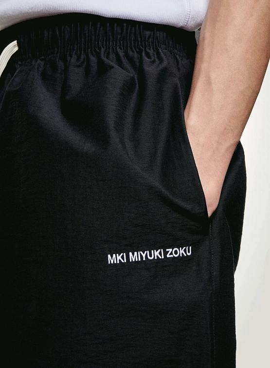 Шорты MKI MIYUKI ZOKU Washed Cotton Nylon Black