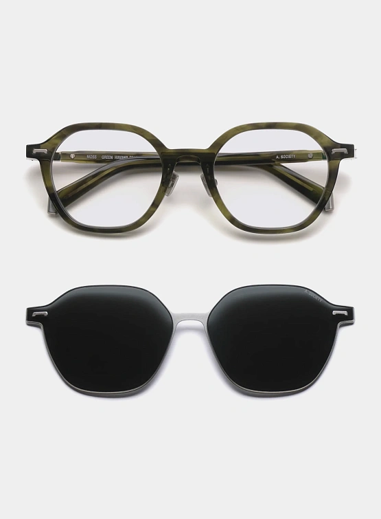 Очки A.SOCIETY Moss Green Havana-Silver
