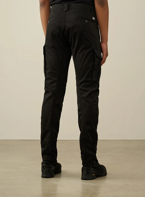 Брюки C.P. Company Stretch Sateen Lens Cargo Black