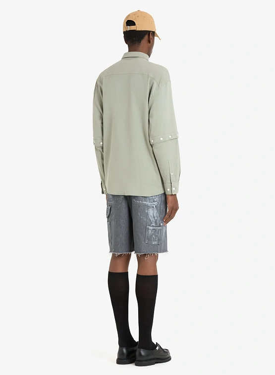 Рубашка Études Buttoned Sleeve Shirt Sage