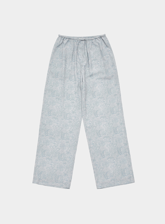 Женские брюки AMOMENTO Floral Drawstring Pajama Blue