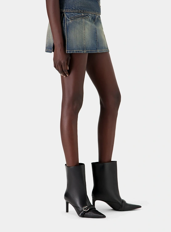 Женские ботильоны Coperni Ankle Heeled Belt Black