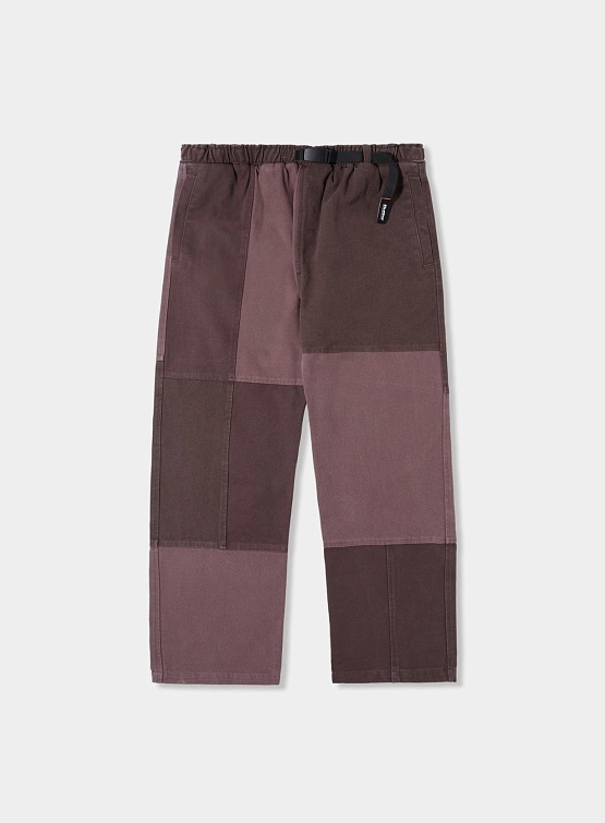 Брюки Butter Goods Washed Canvas Patchwork Washed Burgundy