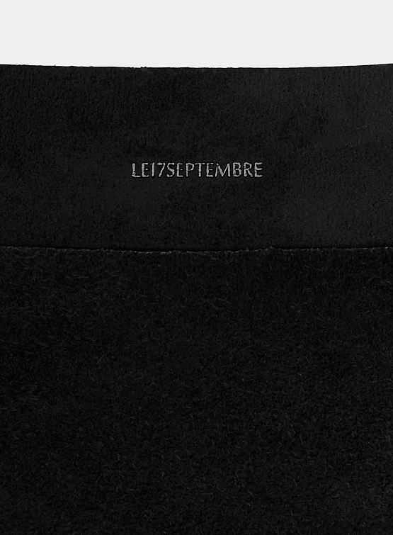 Сумка LE17SEPTEMBRE Suede Hobo Large Black