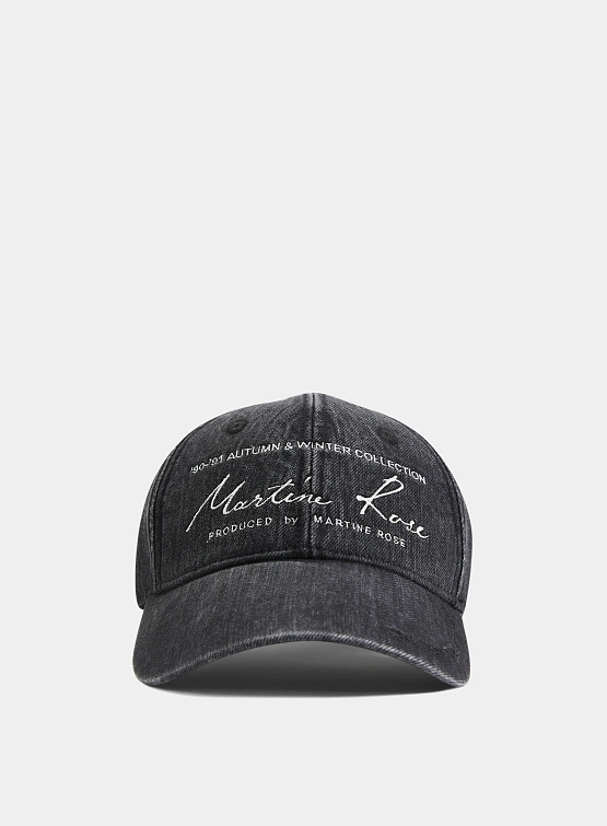 Кепка Martine Rose Signature Cap Washed Black