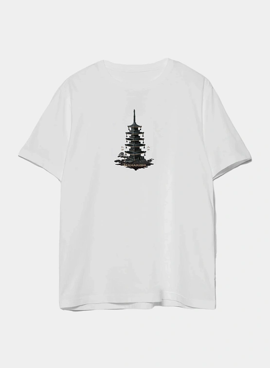 Футболка MAHARISHI 1384 Bonsai Temple Jerse White