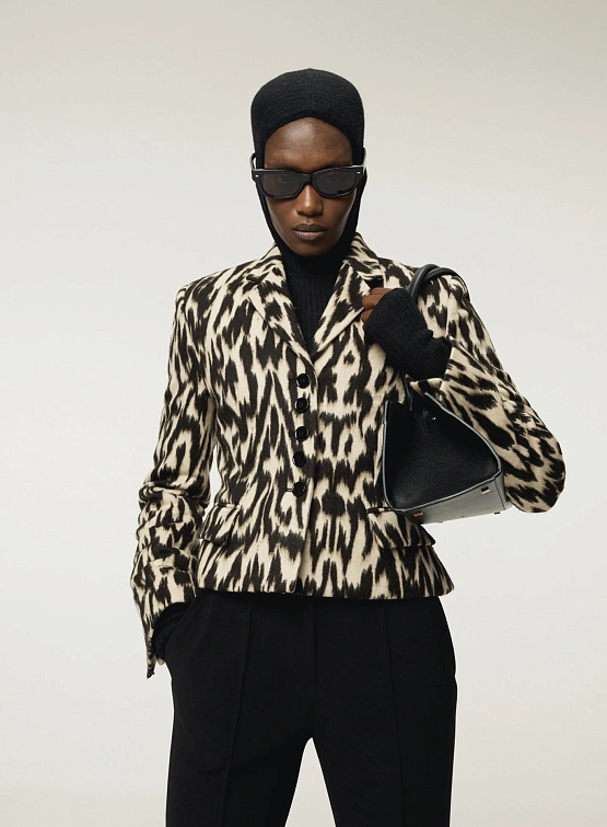 Женский пиджак Recto Leopard Dark Brown