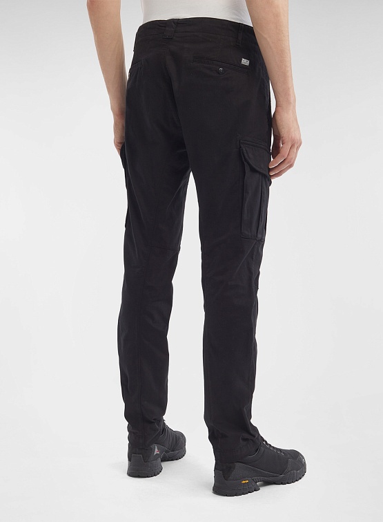 Брюки C.P. Company Stretch Sateen Cargo Black