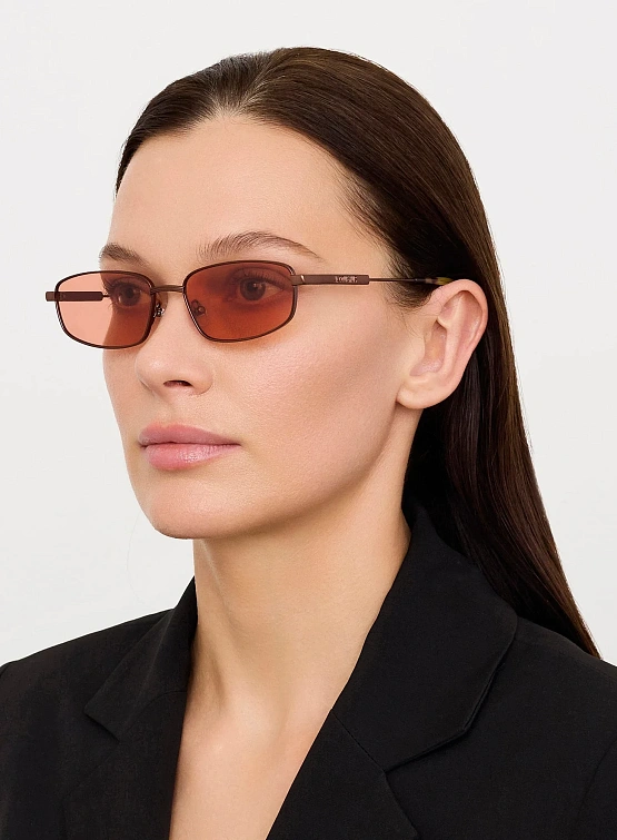 Очки JACQUEMUS Sera Metallic Brown