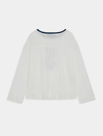 Женский лонгслив OPEN YY NO. 5 Oversized Linen White