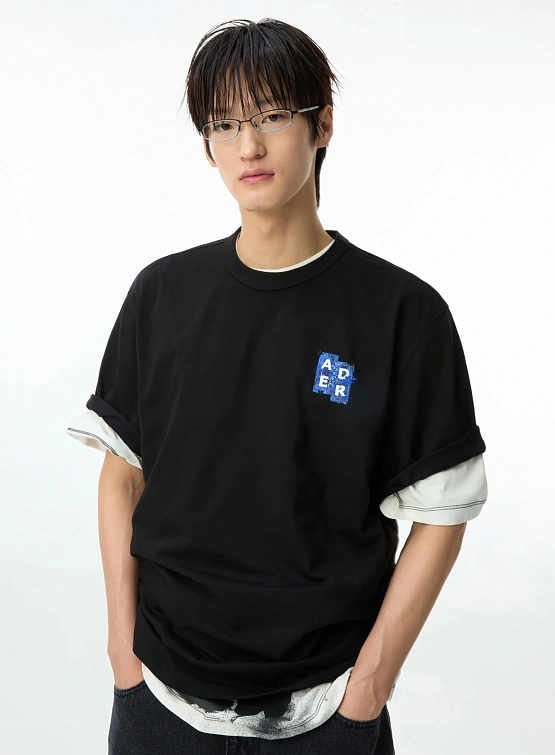 Футболка ADERERROR Sig; BL Tag t-Shirt 06 Black