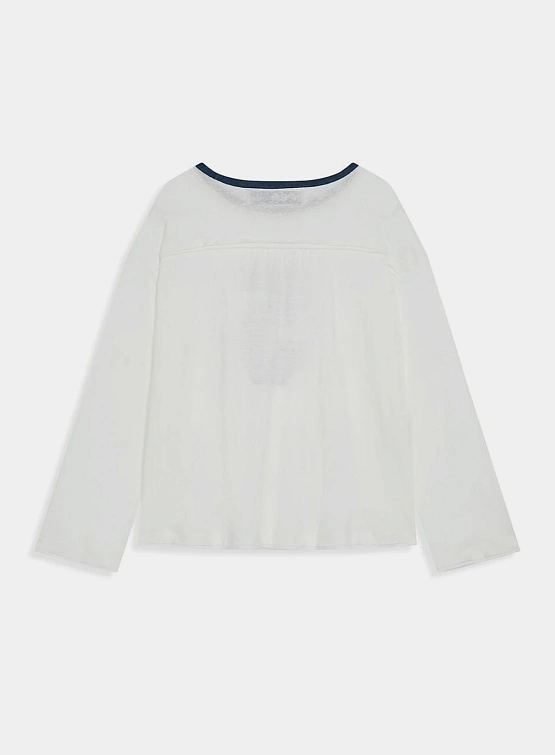 Женский лонгслив OPEN YY NO. 5 Oversized Linen White