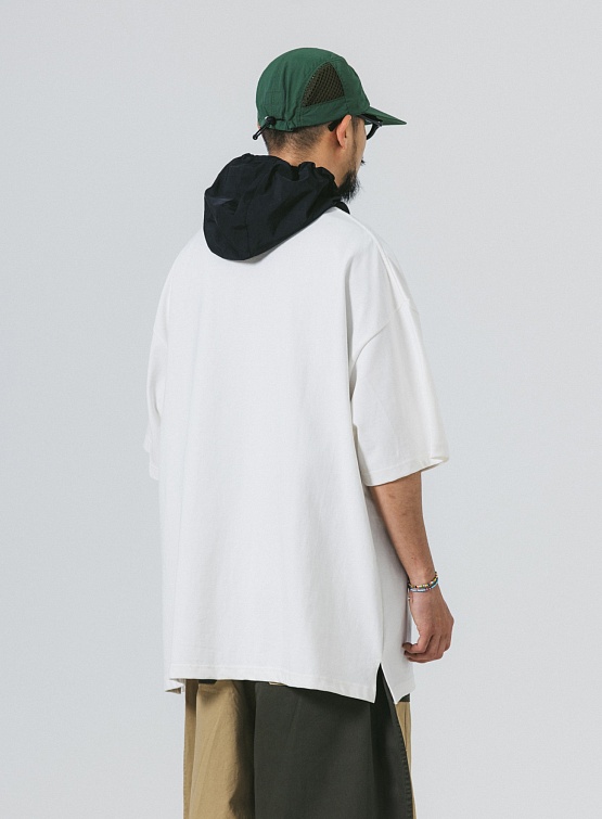 Футболка ANGLAN Stack Logo Half Tee Ivory