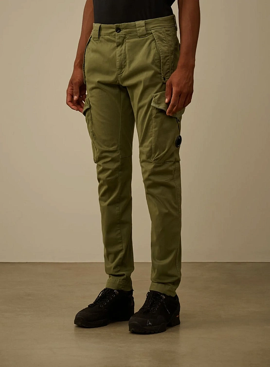 Брюки C.P. Company Lens Cargo Pants Seagrass