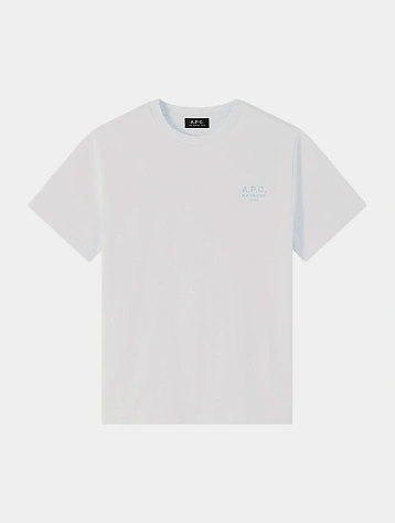 Футболка A.P.C. Standard Rue Madame Blanc/Blue Ciel