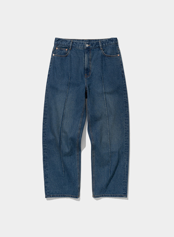 Джинсы Uniform Bridge Pin Tuck Pants Indigo Washed