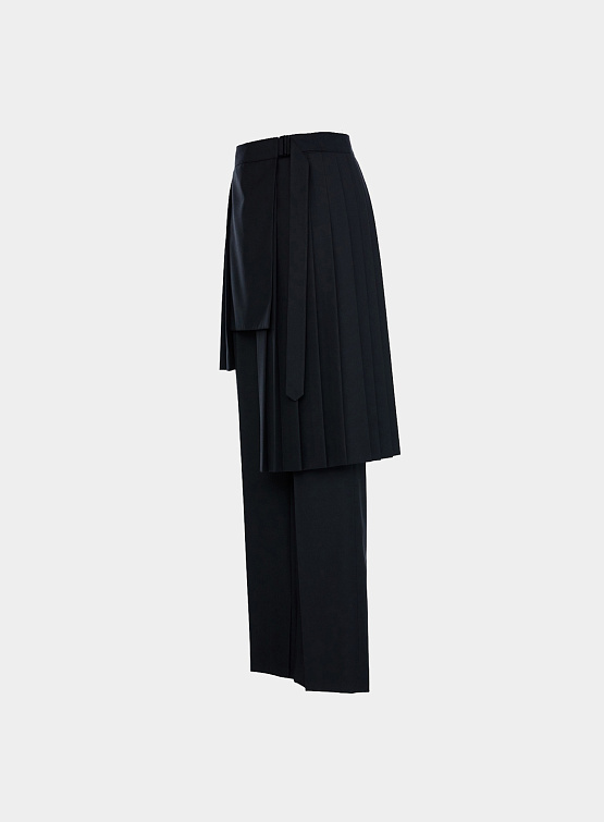 Женские брюки JUUN.J Straight Detachable Pleats Black