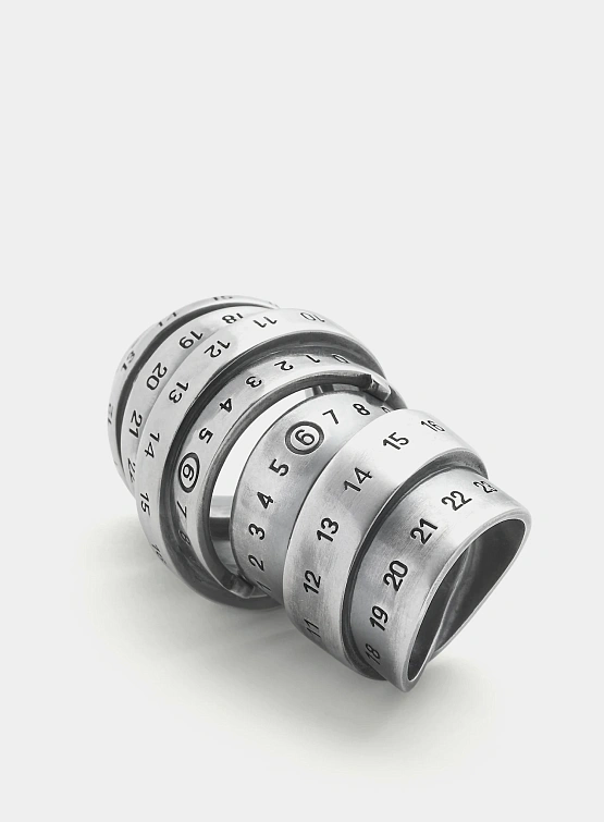 Кольцо MM6 Maison Margiela Polished Palladio