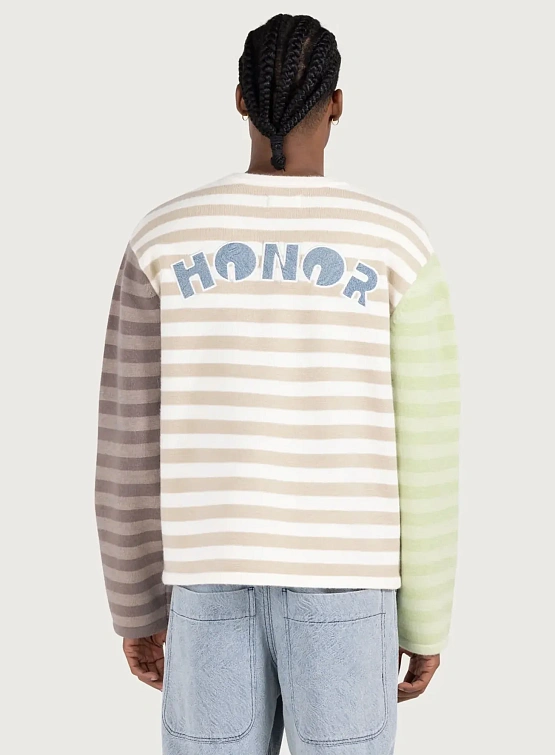 Пуловер HONOR THE GIFT Multi Stripe Bone
