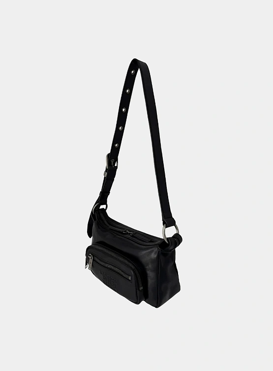 Женская сумка MARGESHERWOOD Outpocket Hobo Mini Black Pull-Up