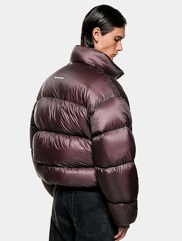 Пуховик MKI MIYUKI ZOKU Translucent Funnel Neck Bubble Raisin