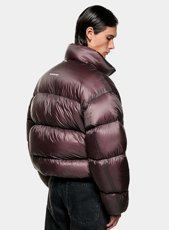 Пуховик MKI MIYUKI ZOKU Translucent Funnel Neck Bubble Raisin