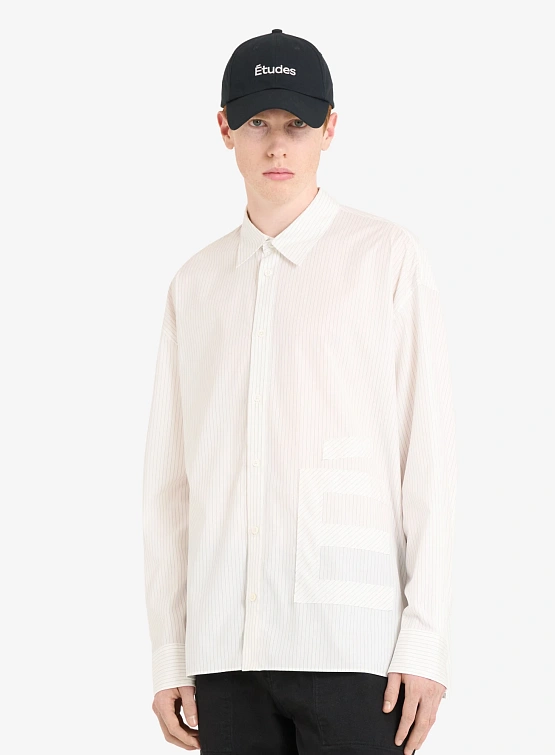 Рубашка Études Oversize Shirt É Patch Stripe