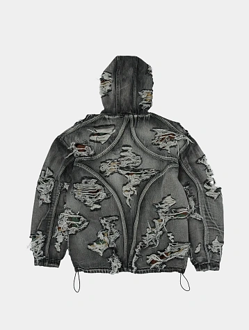 Джинсовая куртка Thug Club Hell Denim Camo Black