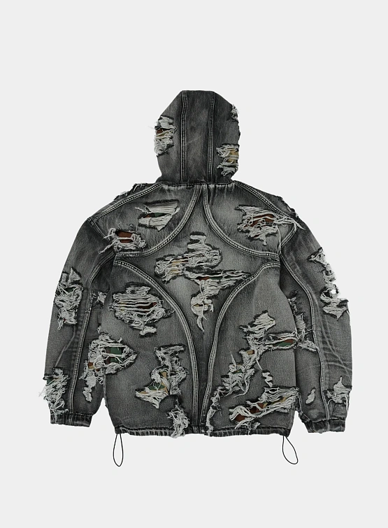 Джинсовая куртка Thug Club Hell Denim Camo Black