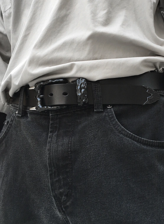 Ремень CASPER DIY Spiked Belt Black