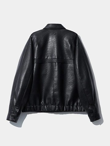 Кожаная куртка LE17SEPTEMBRE Leather Jacket Black