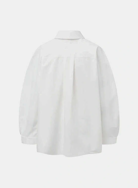 Овершот AMOMENTO Raglan Oversized Zip-Up White