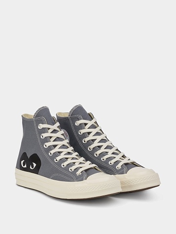 Кеды Converse x Comme des Garçons CDG PLAY Chuck 70 Hi Grey