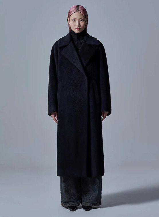 Женское пальто JUUN.J Raglan Long Robe Black