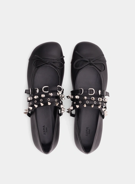Женские балетки ABRA Spike Ballerina Black