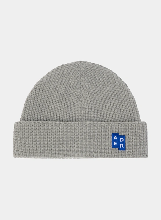 Шапка ADERERROR Sig BL Tag Beanie 01 Grey