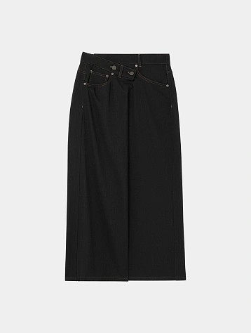 Женская юбка EPINGLER Folding Denim Long Black