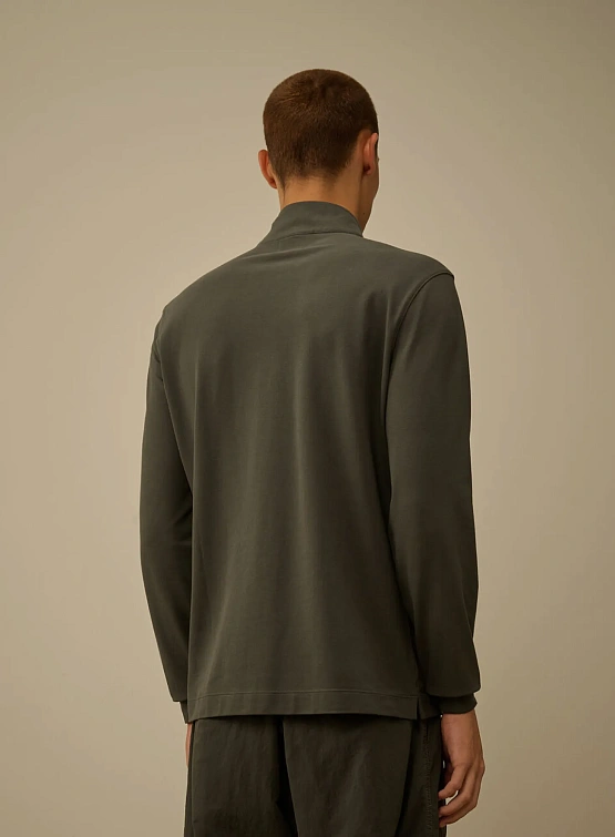 Халф-зип C.P. Company Stretch Piquet Half Zip Dark Shadow